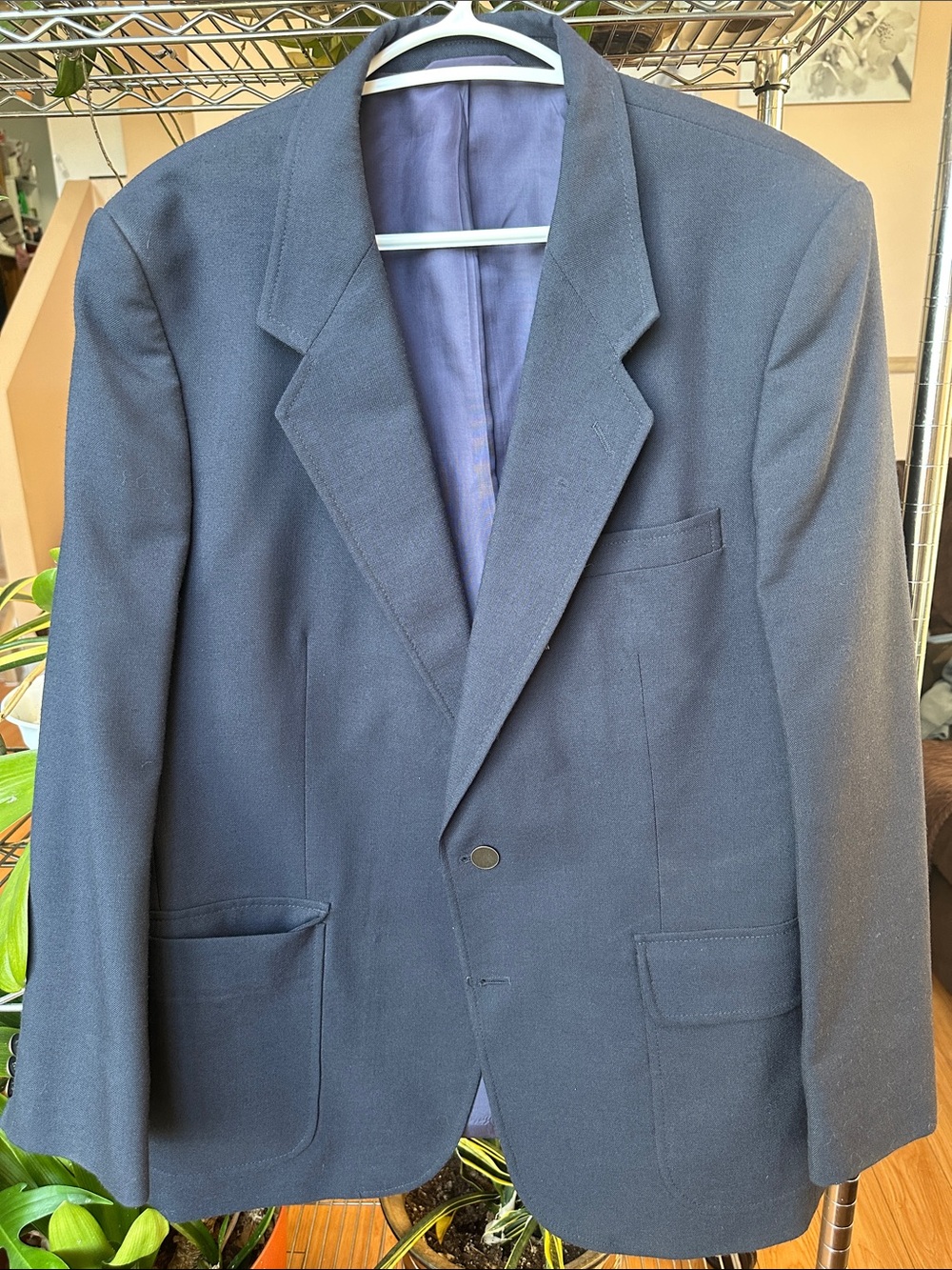 Men's Classic Navy Blazer - Tailored Sport Coat